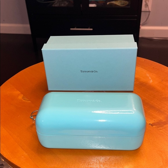 Tiffany & Co. Aqua Blue Jewelry Case - Picture 2 of 12